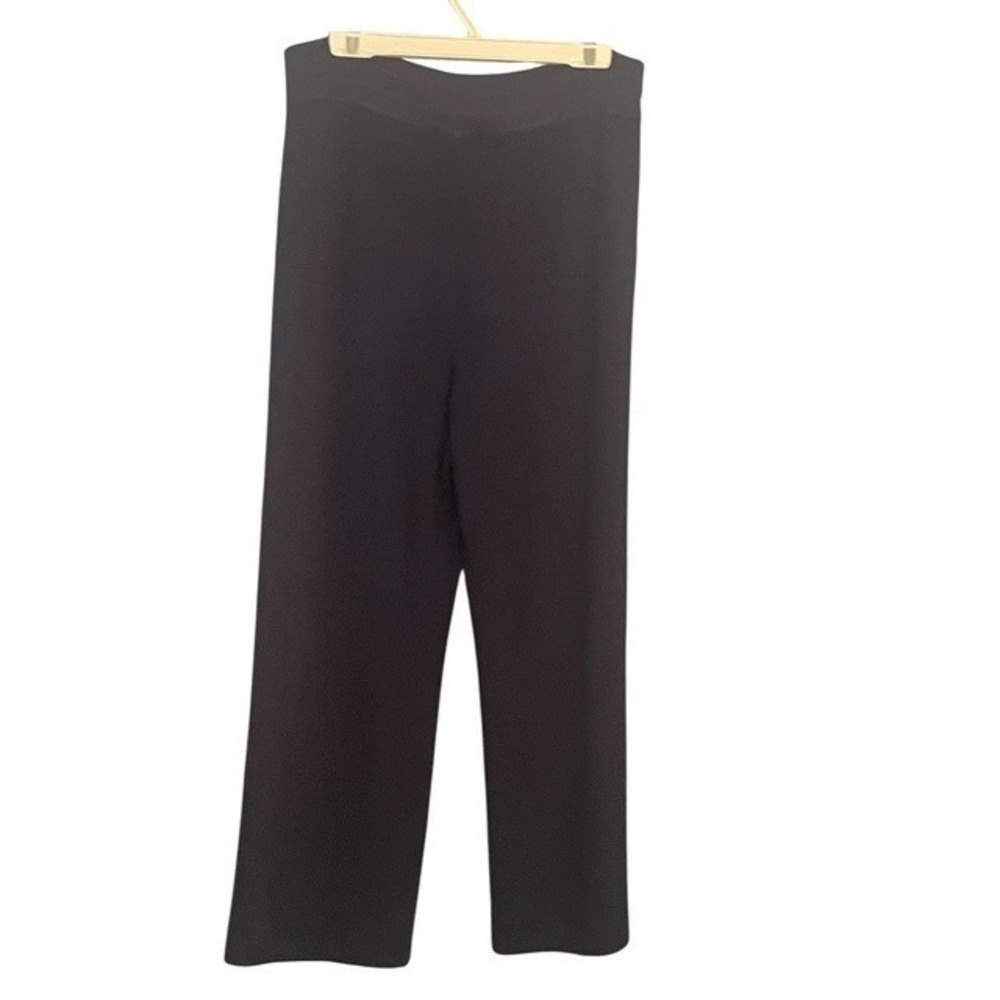 St. John Collection Knit Pants Navy Blue High Waist Career Casual